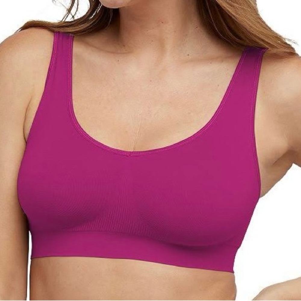 NWT Genie Bra Seamless Bra  Vivacious Pink - Single
